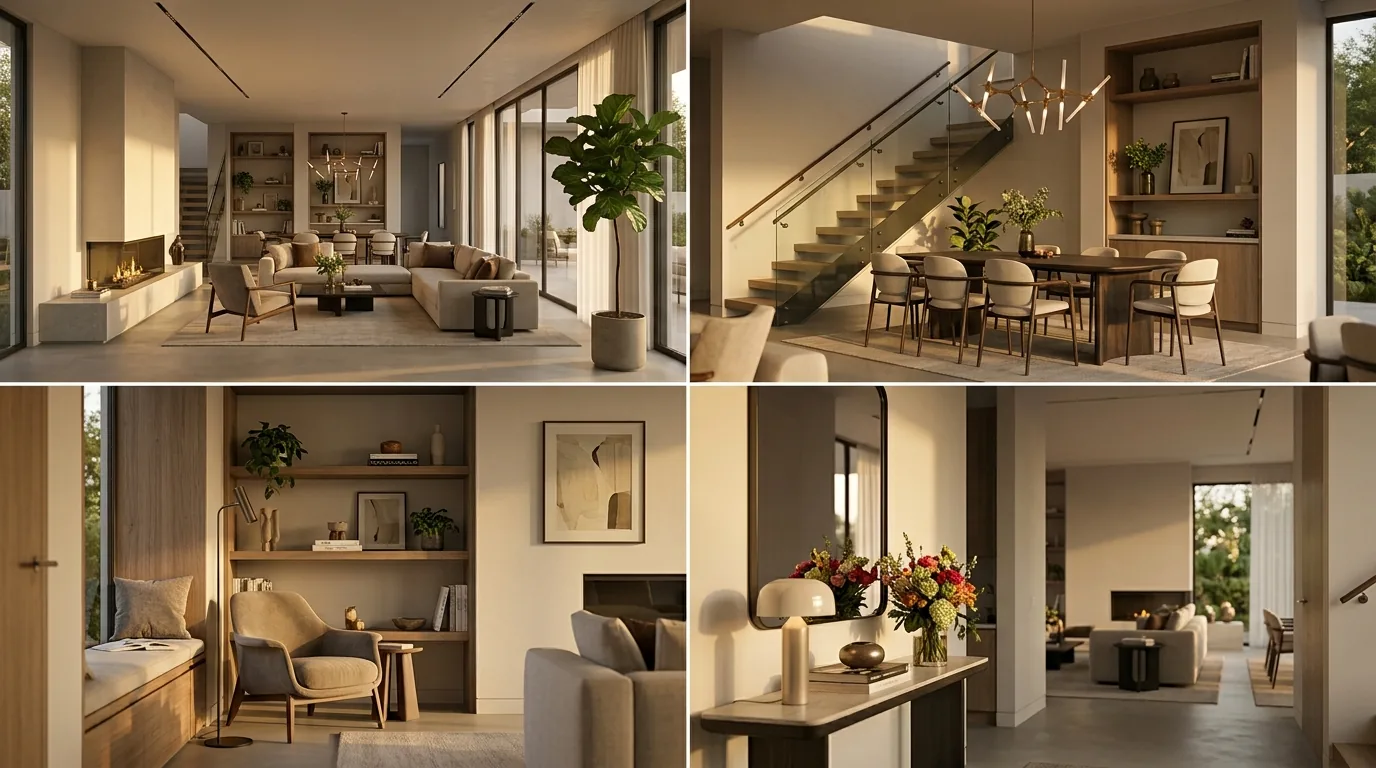 Completed luxury residential interior